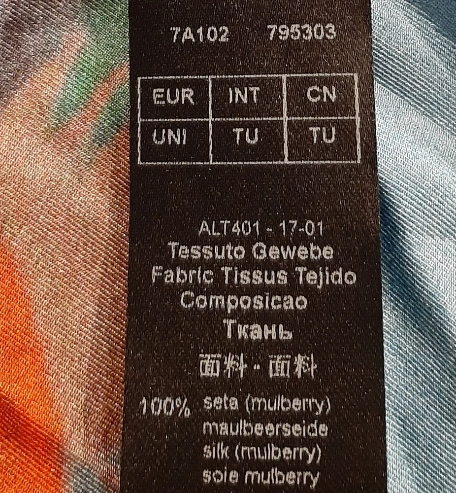 GIORGIO ARMANI | Silk Multicolor Scarf